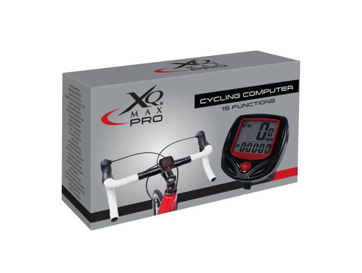 Fahrradcomputer 45 x 45 mm schwarz