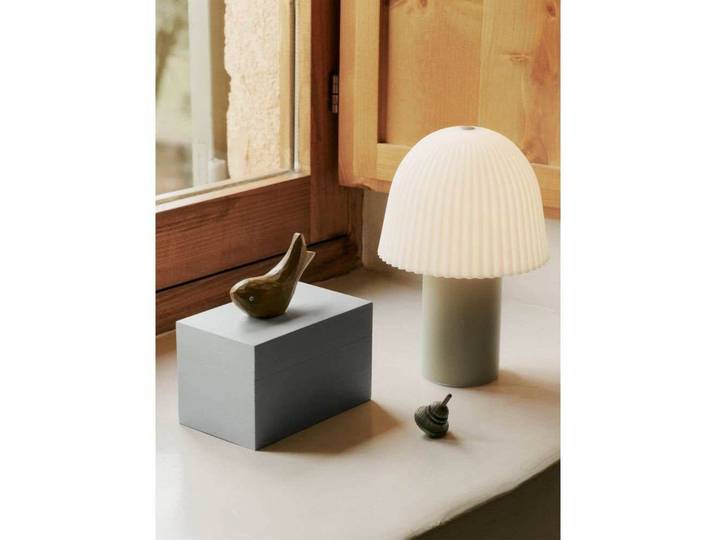 Frill Portable Tischleuchte Cashmere/White - Ferm Living - Wohnzimmer - Metall