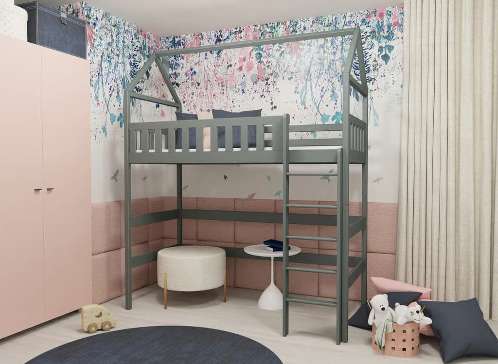 Harriet Bee Cadmar 90 X 190cm High Sleepers Graphite UK Single 90 x 190cm