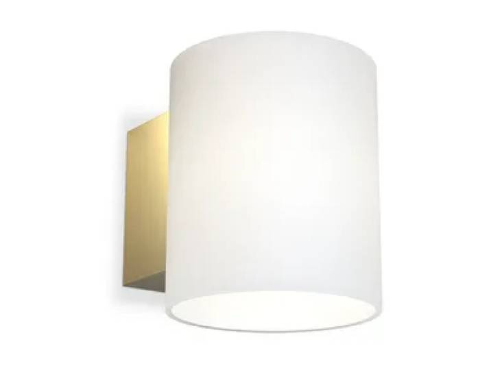 Herstal Applique murale Evoke small Satin brass-verre opale