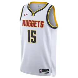 Nike, Herren, Sportshirt, NBA Denver Nuggets Nikola Jokic Association Edition Swingman Dri-Fit-Trikot (S), Blau, Rot, Weiss