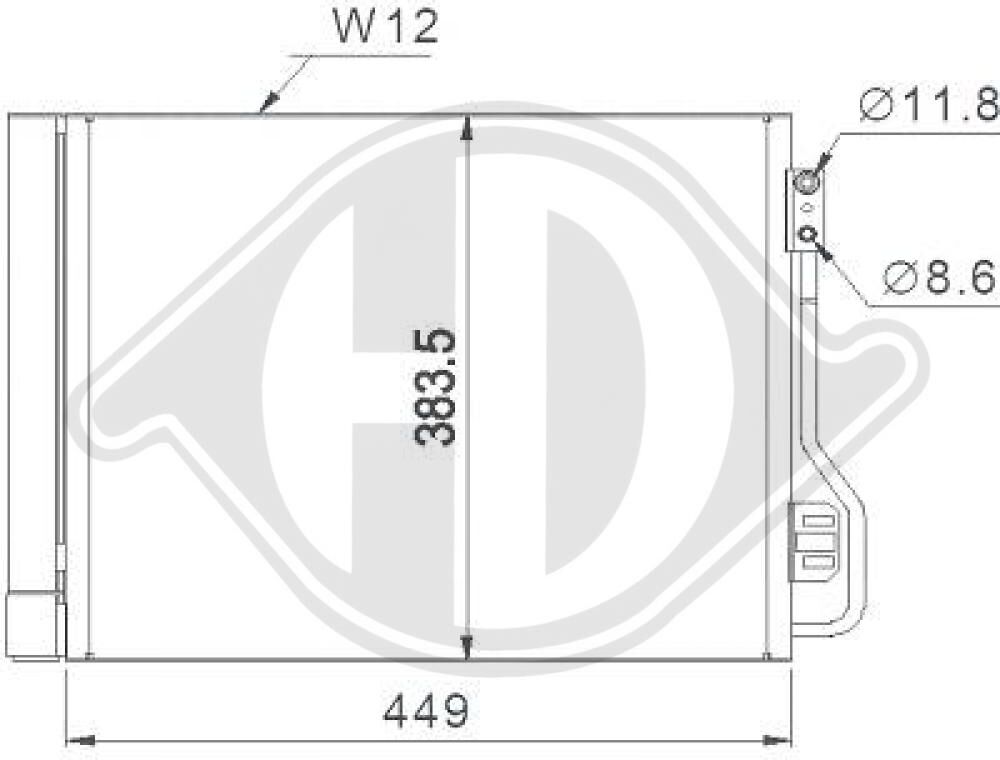 Diederichs Kondensator, Klimaanlage Dcc1686 Für Smart