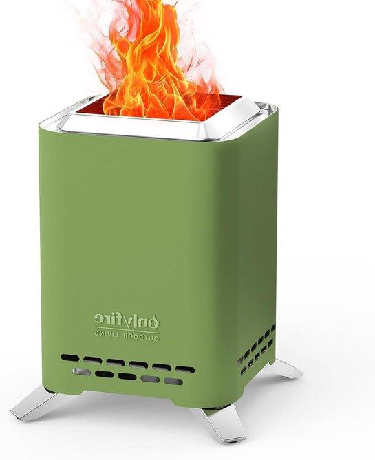 Compacte draagbare pelletgrill voor volwassenen, groen