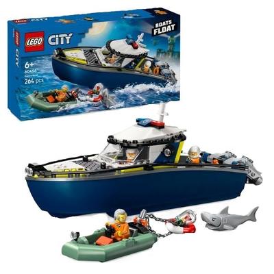 LEGO City Verfolgungsjagd im Polizeiboot, Spielset mit Schnellboot 60456