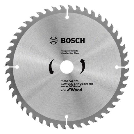 Bosch Zubehör PIŁA TARCZOWA DO DREWNA 190x20mm 48-ZĘBÓW, OPTILINE WOOD ECO (B2608644378)
