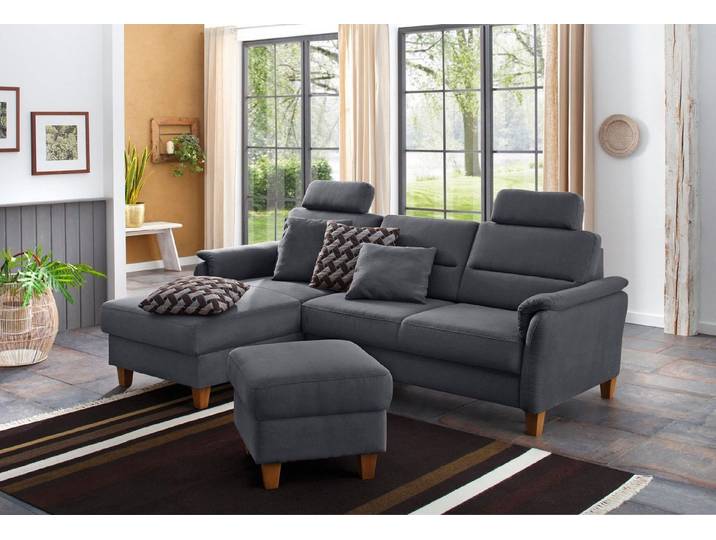 Home affaire Ecksofa Palmera L-Form, B: 244 cm - OTTO. Verlässliche Qualität., optional Schlaffunktion & Bettkasten, Federkern