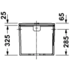 Duravit D-Code Spülkasten 6/3L, UWL-Kl.2 Wasseranschl. R/L, Weiß Hochglanz