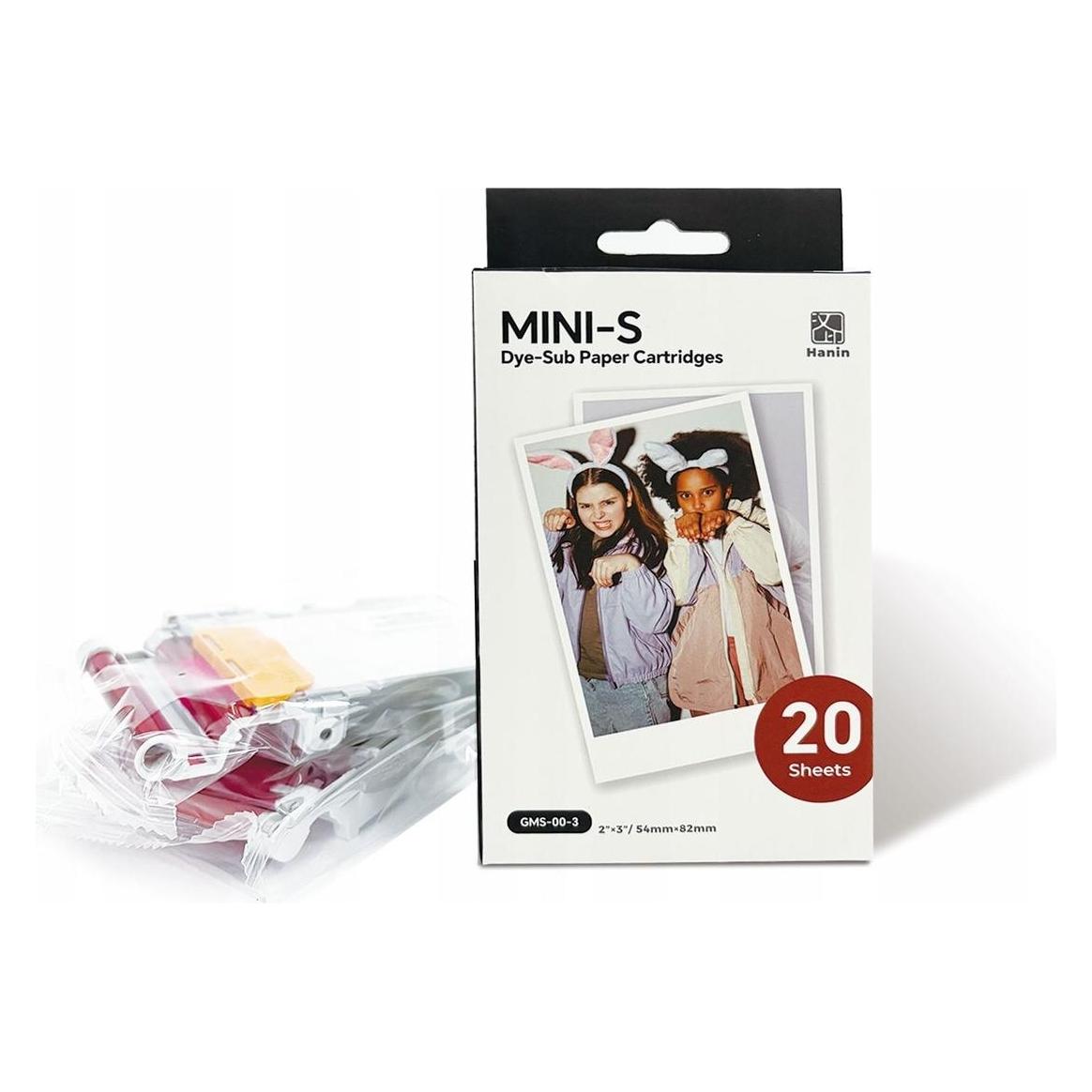 Fujifilm Fuji Wkład Wkłady Papier 3pass Do Aparatu Hanin Z5s M5 M5s M6 M 6 Pro 20szt. 20x / Mini-s / Gms-00-3 (20 Stk.) (HANIN)