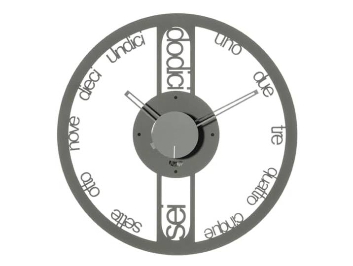Arti & Mestieri Circolo - Petite Montre Design 100% fabriquée en Italie - en Fer\, 44 cm (Boue)