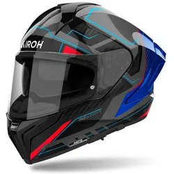 Airoh, Motorradhelm, Matryx Rocket Blau/Rot glänzender Helm (S)