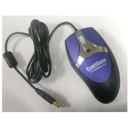 Exactgame EG-ExactGame9000/Gaming/Laser/For right-handed/2,000 DPI/Wired USB/Black-Blue (Kabelgebunden), Maus, Blau, Schwarz