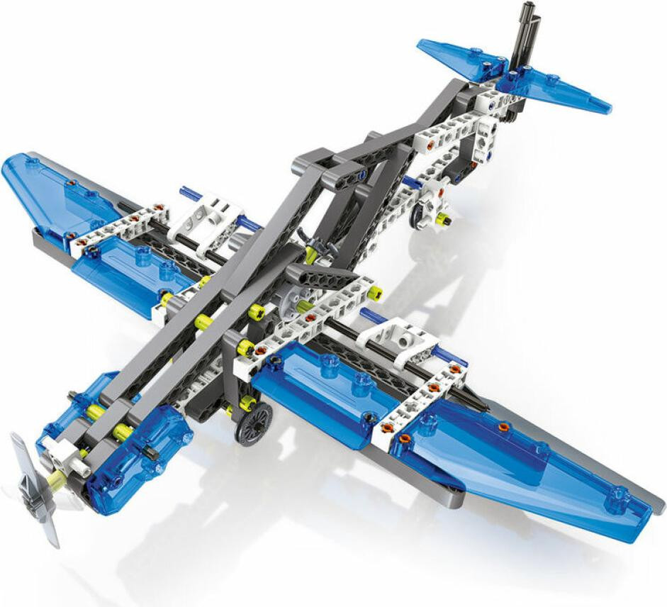 Clementoni Mechanik Vliegtuigen en helikopters bouwen Constructiespel transparant