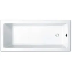 repaBAD Monowanne Genf, 160 x 75 x 46 cm in Weiss Matt