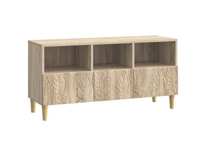 Roanoer TV-Schrank Vintage Fernsehtisch Sonoma-Eiche 102x34,5x50 cm Drei geräumige Schubladen sorgen für Ordnung im Wohnzimmer oder Schlafzimmer und tragen zuverlässig bis zu 60 kg.