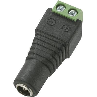 TRU Components DC12-F Niedervolt-Steckverbinder Buchse, gerade 5.5mm 5.5mm 2.1mm 1St.