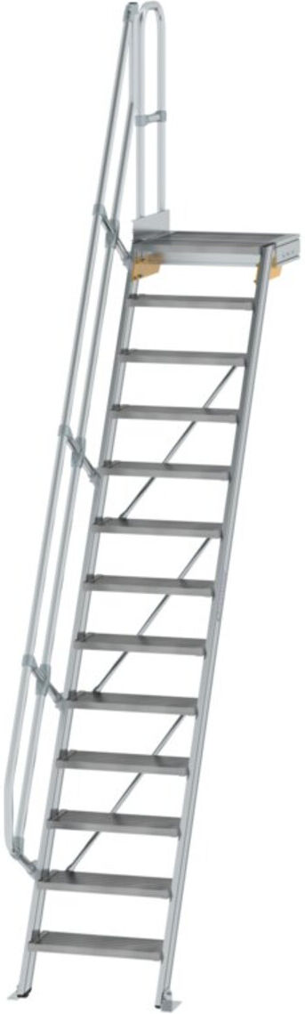 MUNK Aluminium-Treppe Plattform 60° 13 Stufen (600373)