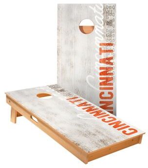 Skip's Garage Cincinnati Vintage Gameday Cornhole Boards
