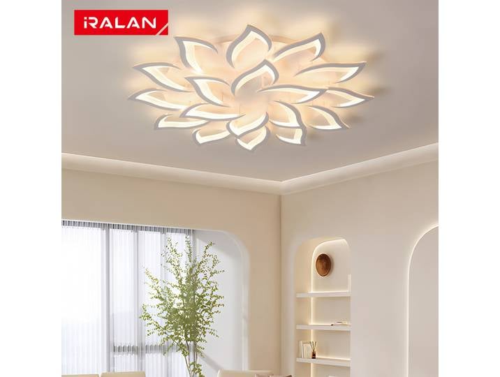 Plafond nordique lampes suspendues fleurs lustres de plafond salon Restaurant chambre décor moderne LED plafonniers luminaire