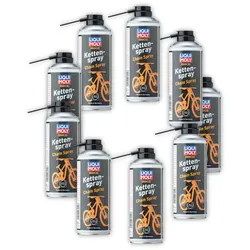 9x Kettenspray LIQUI MOLY 6055 Schmiermittel Bike Fahrrad Kette Fett Pflege 400ml