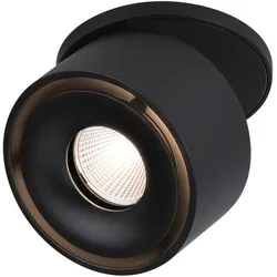 PAULMANN LED-Einbaustrahler 8W Konverter 1LED Spircle 933.70 schwarz 3000K weiß 530lm schwarz matt