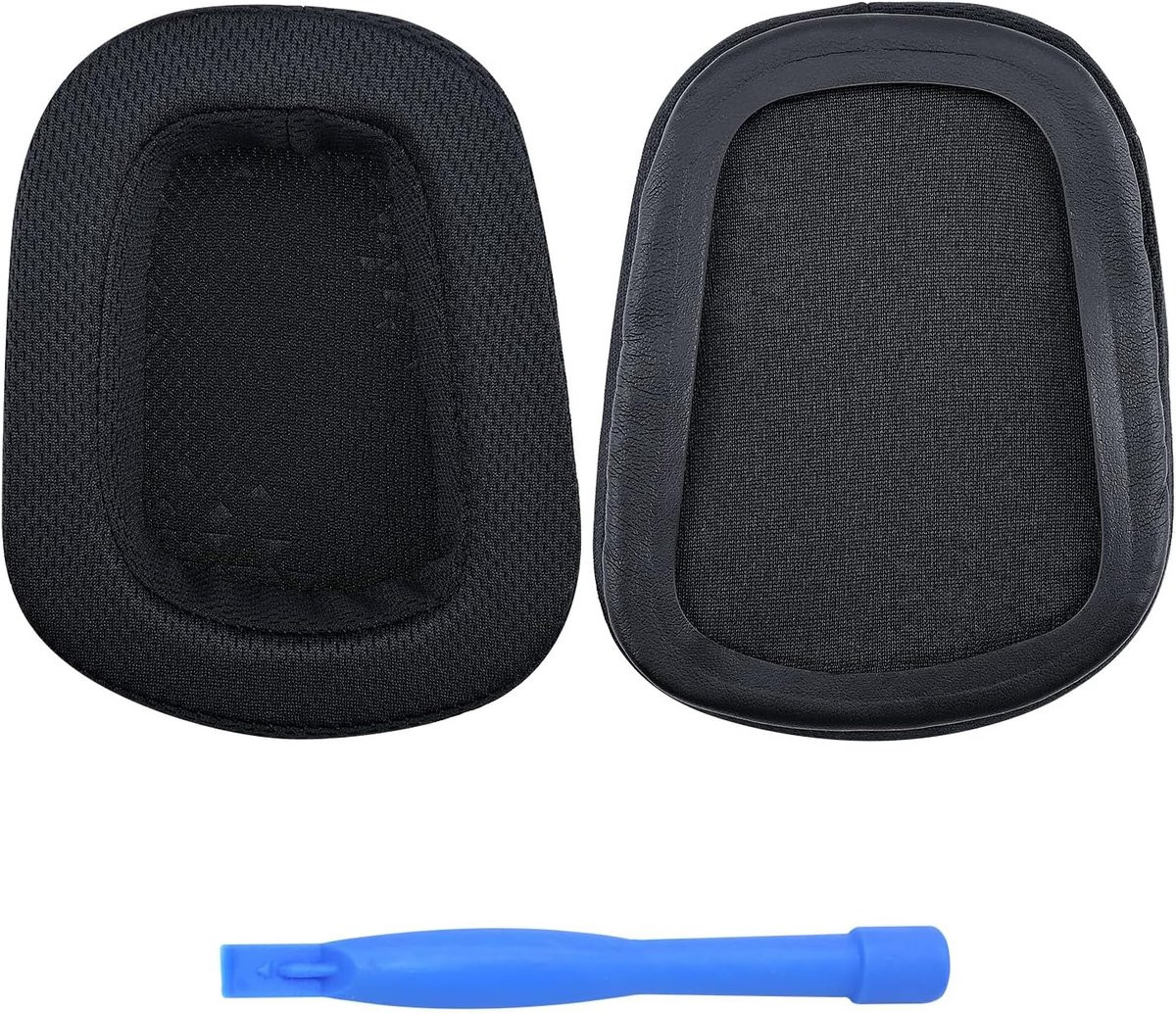 MMOBIEL Mesh Fabric Oorkussens voor Logitech G-serie Hoofdtelefoons, Zwart