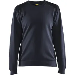 Damen Sweatshirt "3408" - S - Dunkelmarine/Schwarz