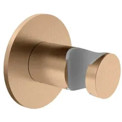 Herzbach Design iX PVD Wandhalter 21.994100.1.39 Copper Steel, Rosette d= 70mm
