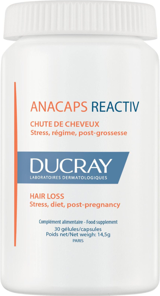 Ducray Anacaps Reactiv Food Suplement for Reactional Hair Loss 30&nbsp;caps.