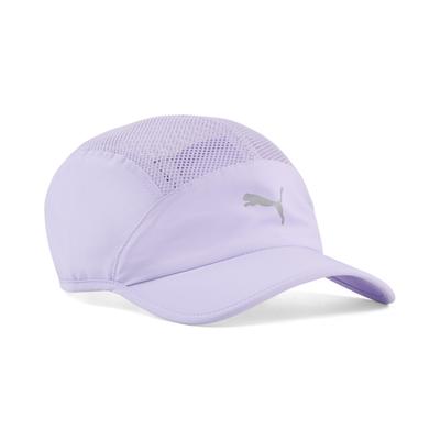 Flex Cap PUMA "5-Panel-Cap mit Visor Erwachsene", Gr. onesize, lila (light lavender lila), 100% Polyester, bedruckt, Caps