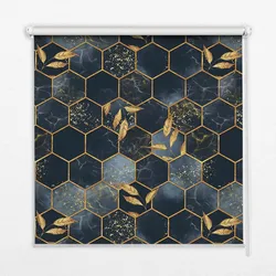 INNENROLLO - Fensterrollo - Rollo - 80x140 cm - Honigwaben