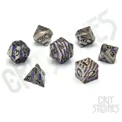 Crit Stones Arcanist's Aura Metal RPG Dice Set