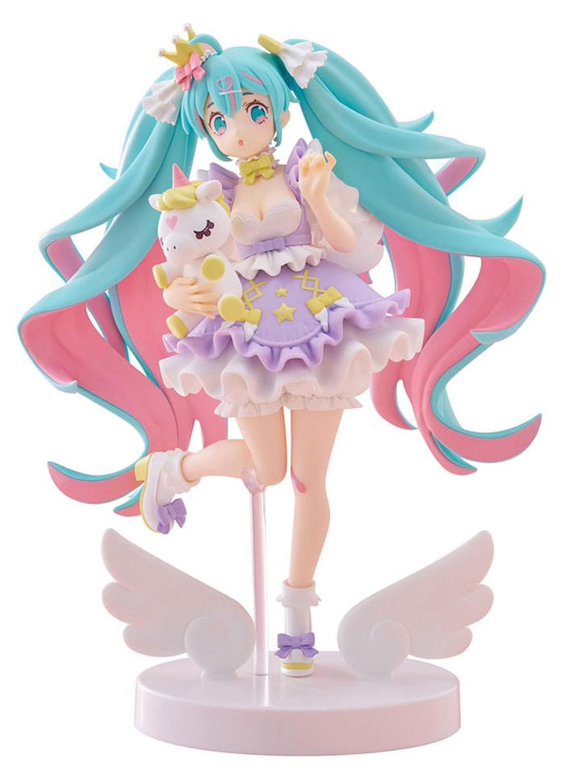 FuRyu Hatsune Miku Tenitol Yumekawa Prinses Lavender PVC-beeldje, Hoogte: 21 cm