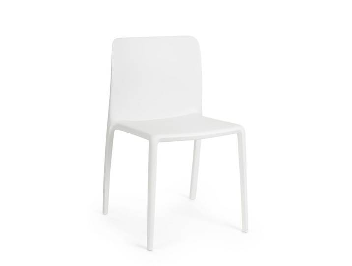 Set 6 chaises acier blanc