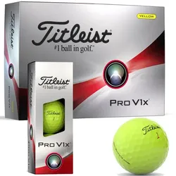 Titleist Pro V1x Golfball 2024 12er Packung gelb