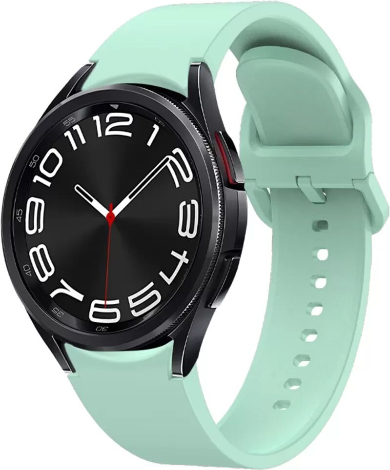 INF Silikon-Uhrenarmband kompatibel mit Samsung Galaxy Watch6 – Quick Release, Atmungsaktives Sportband, Pin-and-Press-Schließe Grün