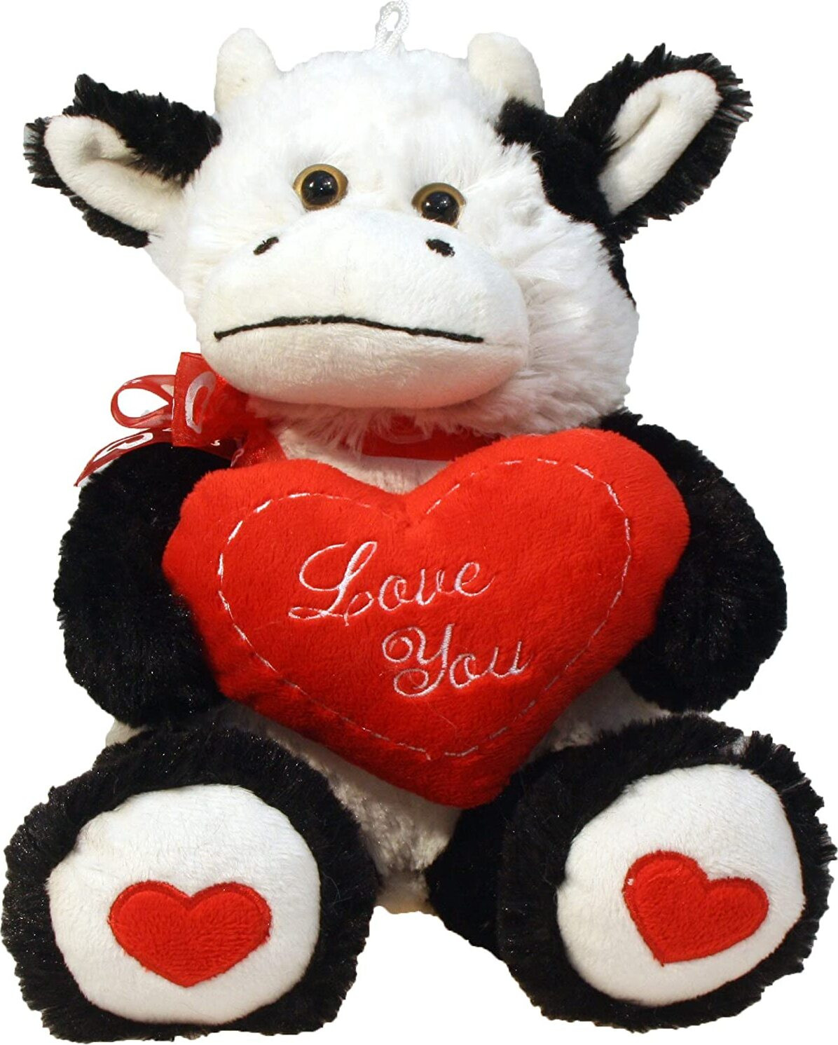 Landahl & Baumann Pluche Knuffel Kuh Zittend met Hart Love You 28 cm