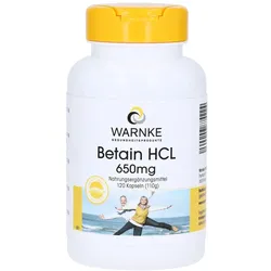 Betain HCL 650 mg Kapseln 120 St