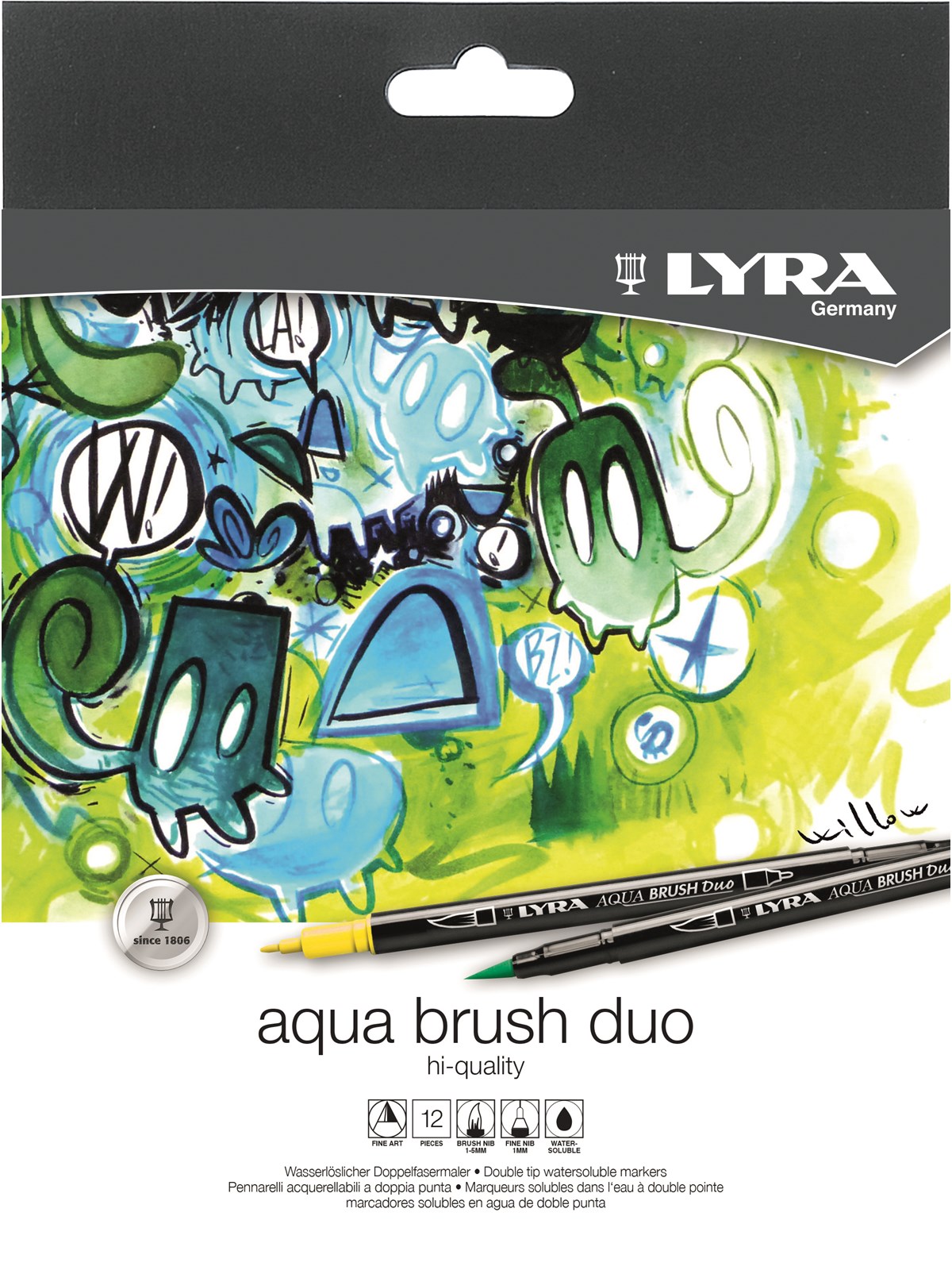 Lyra Aqua Brush Duo Marker 12 pcs