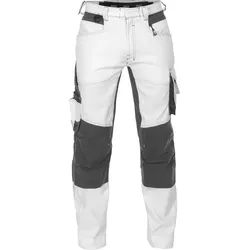 DASSY® Dynax Painters Malerhose mit Stretch und Kniepolstertaschen - weiß/anthrazitgrau - 62