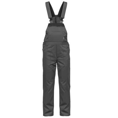 Arbeitslatzhose Schwarzgrau Größe 44 Polyester / Baumwolle 7 Taschen Verstellbare Schultergurte VITO