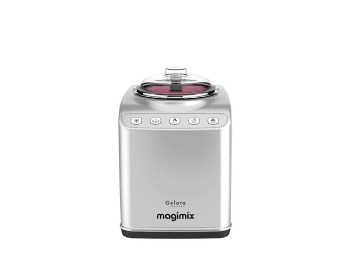 magimix Sorbetière avec compresseur - Gelato Expert – 2 cuves inox 2L Machine à glace professionnelle – Glace italienne\, sorbet & granité maison sans pré-congélation – 140W – Made in Italy