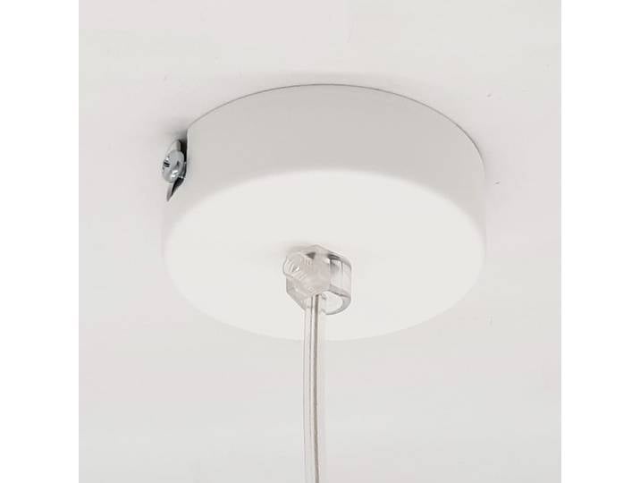 Suspension cuivre et blanc e27 - ø 33 cm