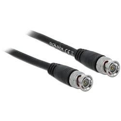 Delock Kabel BNC Stecker zu BNC Stecker 75 Ohm 2 m