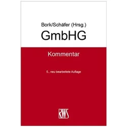 GmbHG, Fachbücher von Reinhard Bork, Carsten Schäfer