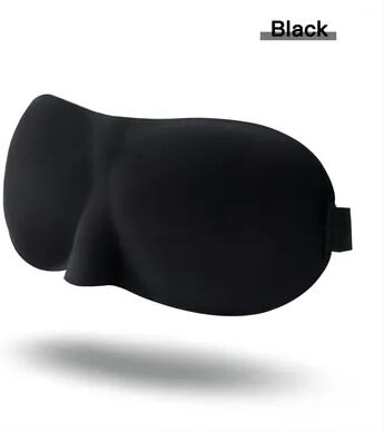 USA Free Shipping Shop 3D Sleep Mask Blackout Eye Mask With Contoured Cups For Travel, Office & Deep Sleep 1pcs Black