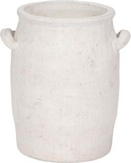 Sagebrook Home Ceramic Table Vase Rustic Handles Textured Artisan Decorative Accent