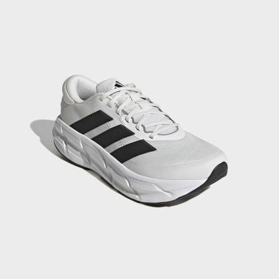 Laufschuh ADIDAS PERFORMANCE "QUESTAR 4", Herren, Gr. 44,5, cloud weiß, core schwarz, iron metallic, Synthetik, Textil, Schuhe Laufschuh