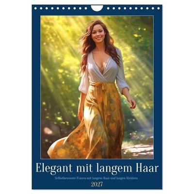 Elegant mit langem Haar (Wandkalender 2027 DIN A4 hoch), CALVENDO Monatskalender