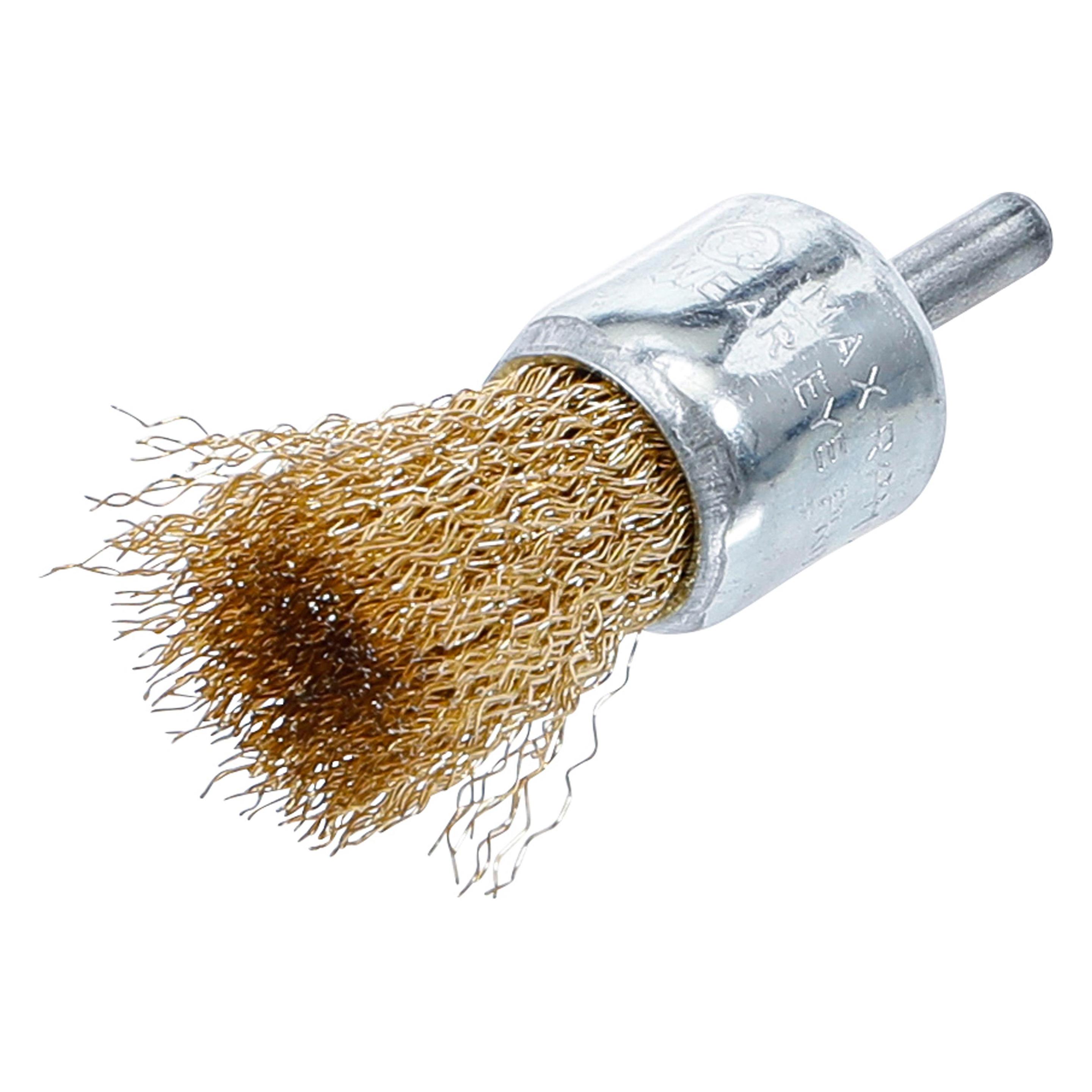 BGS Pinsel-Drahtbürste vermessingt Ø 25 mm (8364)