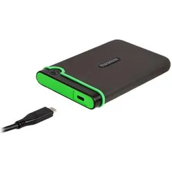 Transcend StoreJet 25M3C (4 TB), Externe Festplatte, Grün, Schwarz